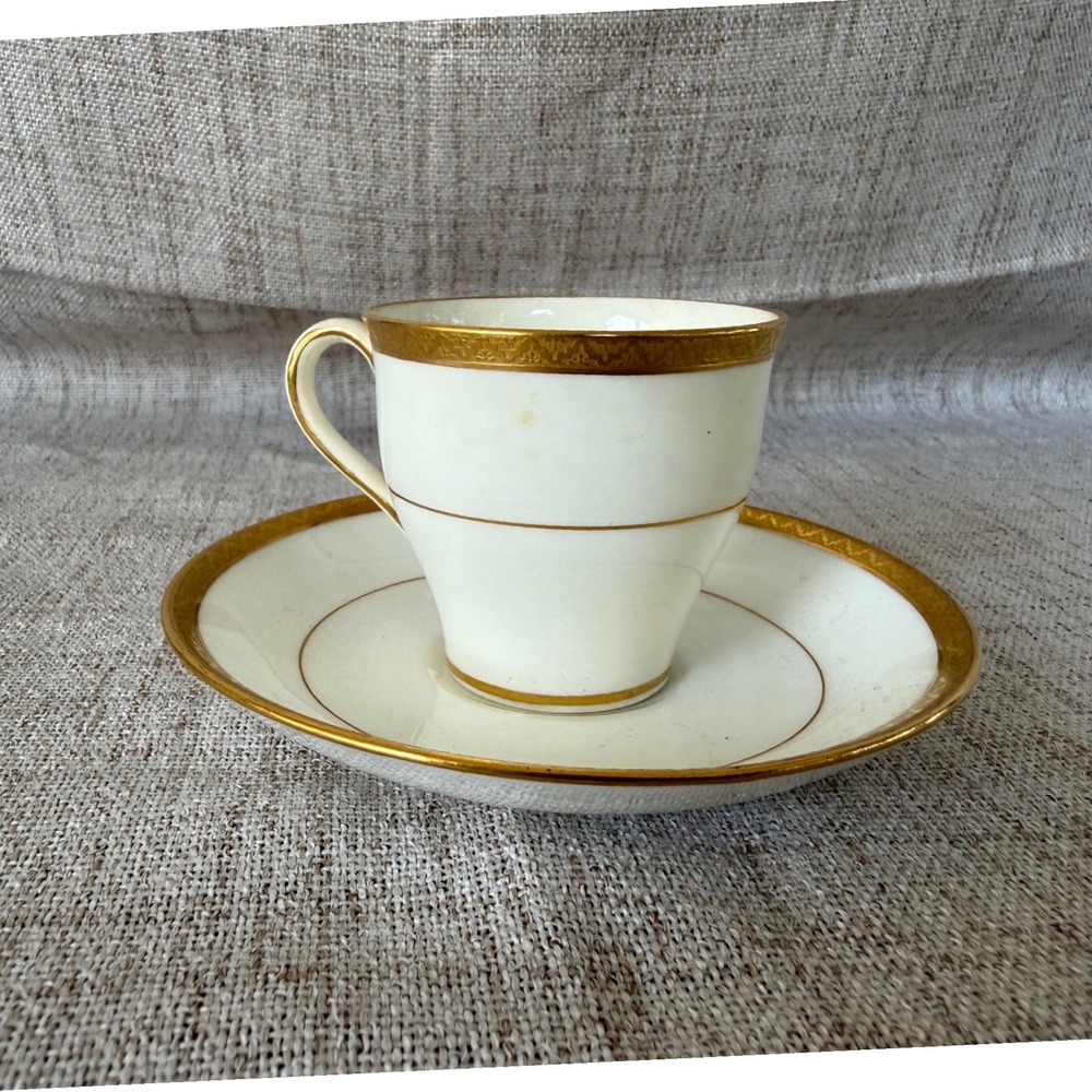 Caldwell & Co. Philadelphia Jeweler Porcelain Demitasse Espresso Cup  Saucer Set